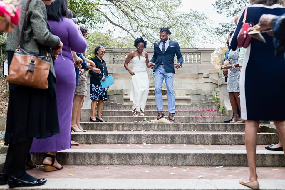 DC Bride and Groom Jump The Broom