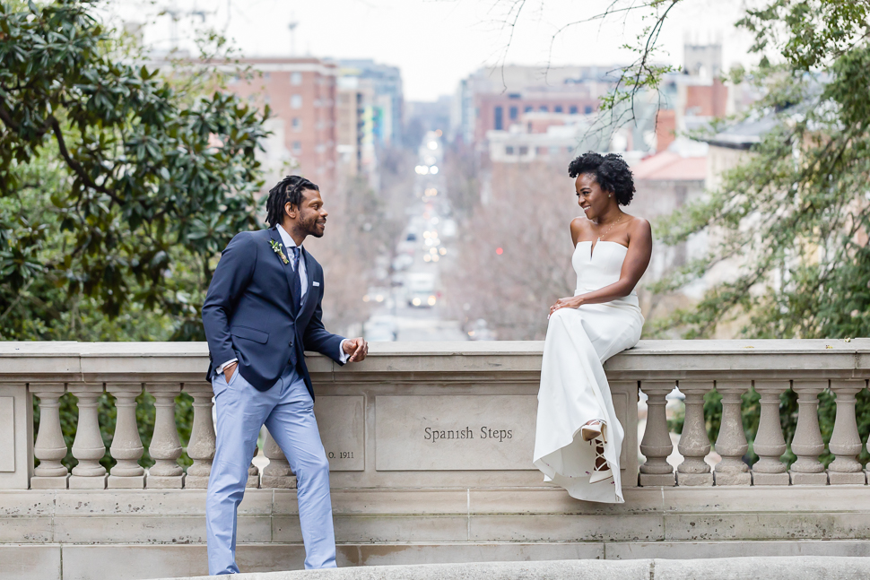 Washington DC Spanish Steps Wedding Photographer