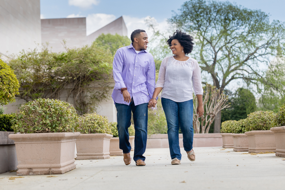 african american couple engagement session