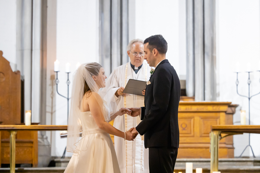 Church of the Holy City Wedding Vow Exchange