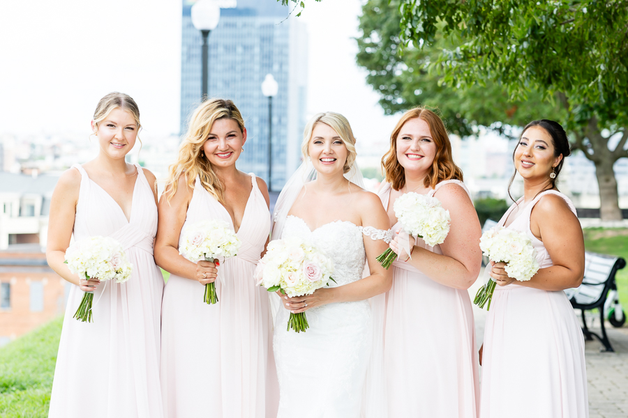 bridesmaids at federal hill park