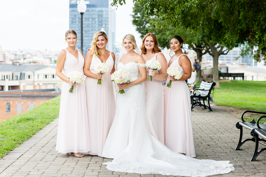 bridesmaids at federal hill park