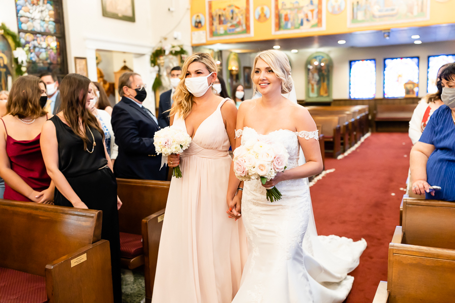 Wedding at Baltimore Harbor ceremony at St. Nicholas Greek Orthodox Church
