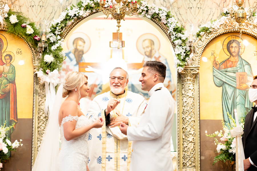 ceremony at St. Nicholas Greek Orthodox Church
