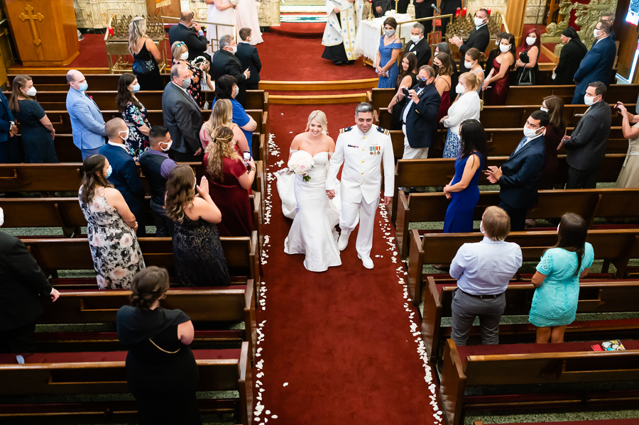 wedding ceremony at St. Nicholas Greek Orthodox Church
