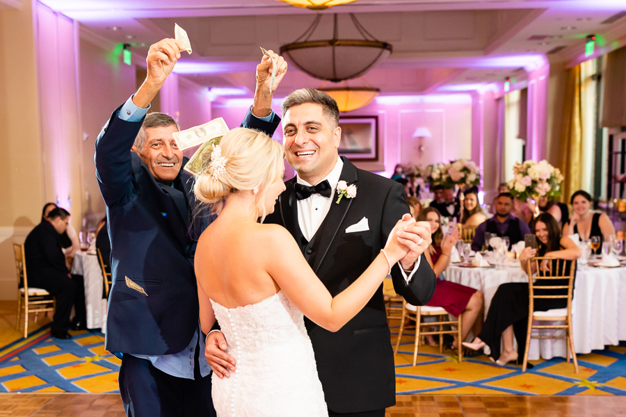 Bride and groom on their wedding day in Baltimore
