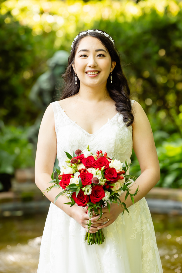 Bride portrait with bouquet 