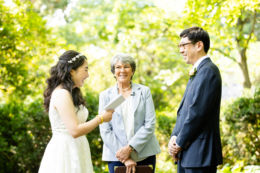 Heartfelt vows exchanged at Tudor Place DC