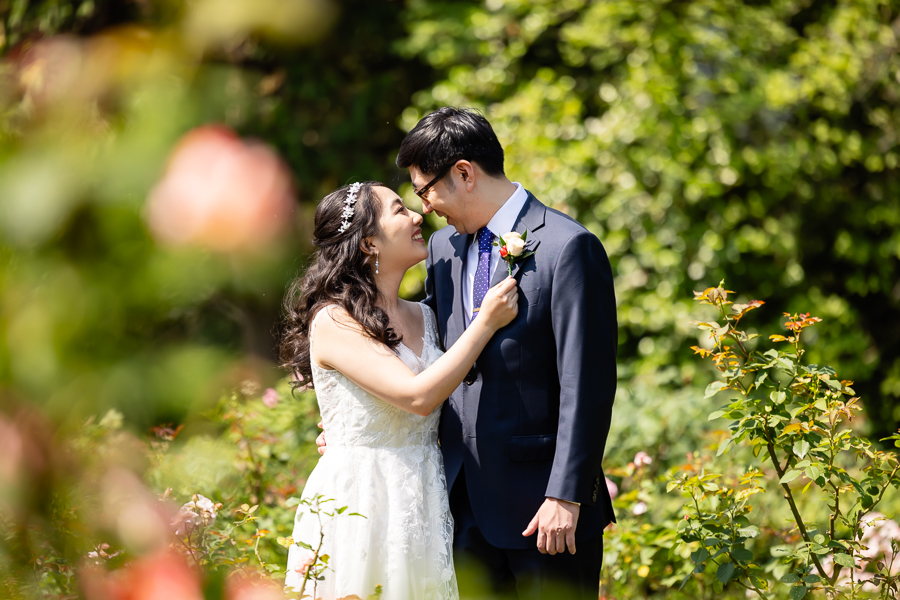 bride and groom post wedding portraits