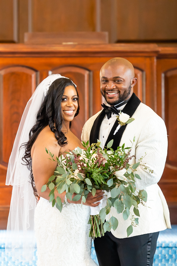 bride and groom portrait