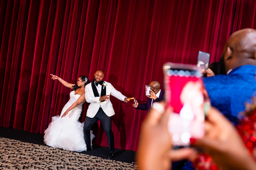 Bride’s entrance to the Fox Chase Manor Weddings reception.