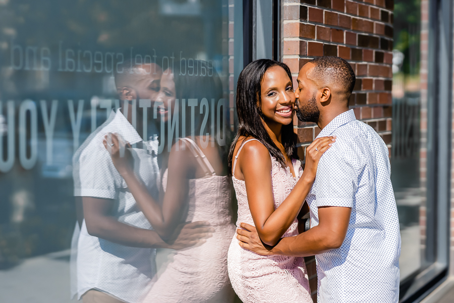 beautiful moment captured during this engagement session