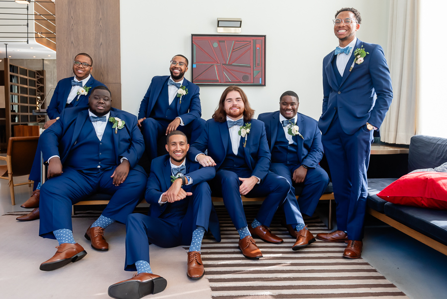 groom and groomsmen portrait
