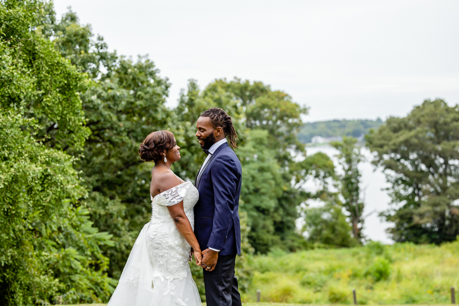 portrait session at River Farm Virginia wedding.