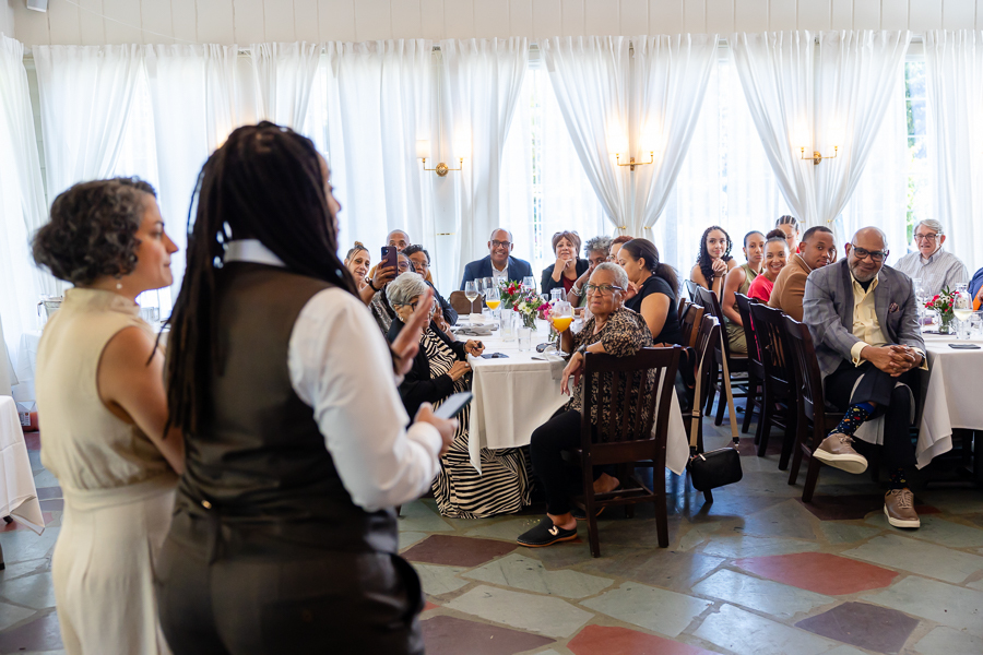 sharing reception toasts