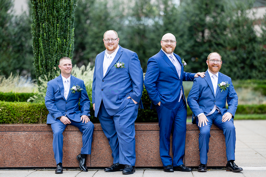 groomsmen at the Ritz-Carlton