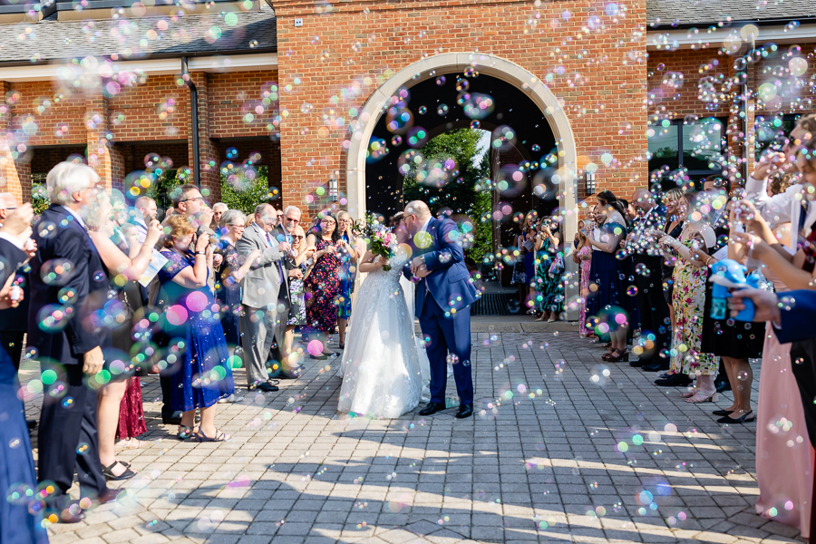 wedding kiss Trinity United Church McLean